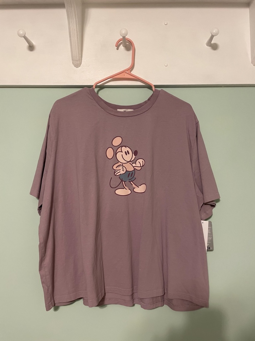 NWT- Disney Mickey Mouse Lavender Short Sleeve Tee